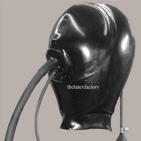 blow latex|Extreme Inflatable Hood With Large Inflatable Gag .